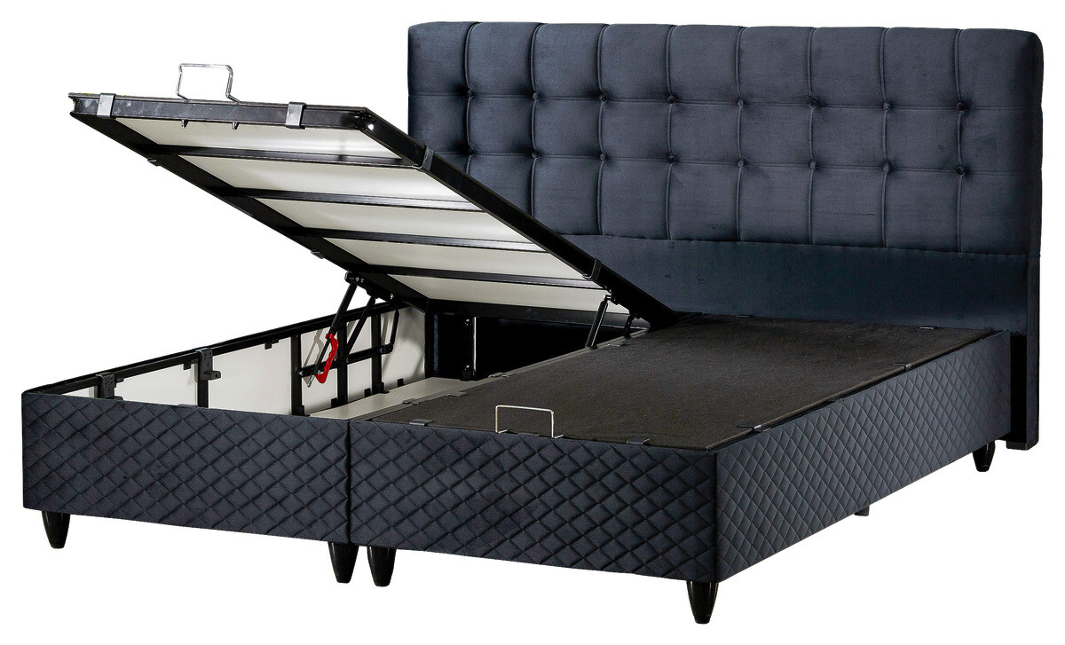 Polsterbett California schwarz Liegefläche B/L: ca. 180x200 cm