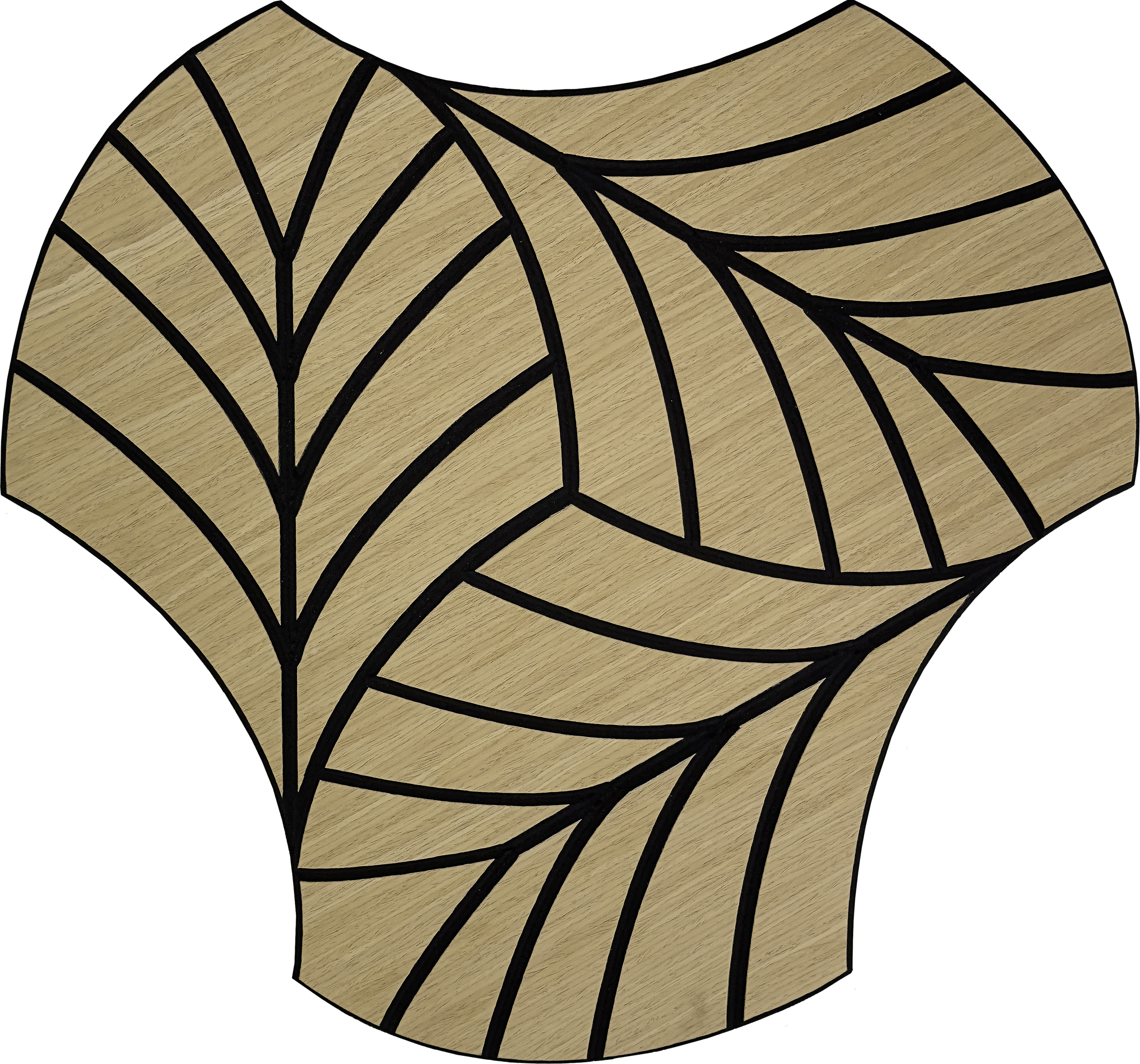 Wandpaneel natur B/H: ca. 64x60 cm