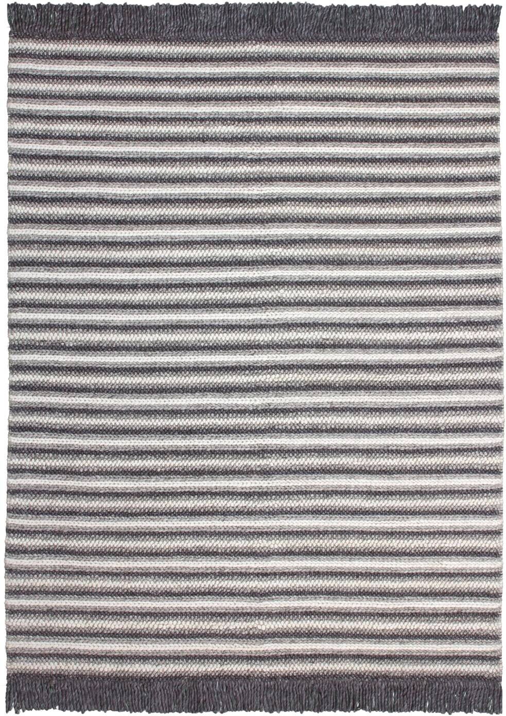 Kayoom Kurzflorteppich Natura 310 anthrazit B/L: ca. 80x150 cm