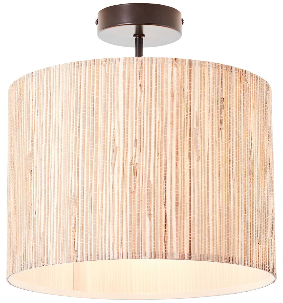 Brilliant Deckenleuchte Wimea 99488/76 schwarz natur Metall Holz B/H/T/D: ca. 30x32x30x30 cm E27 1 Brennstellen