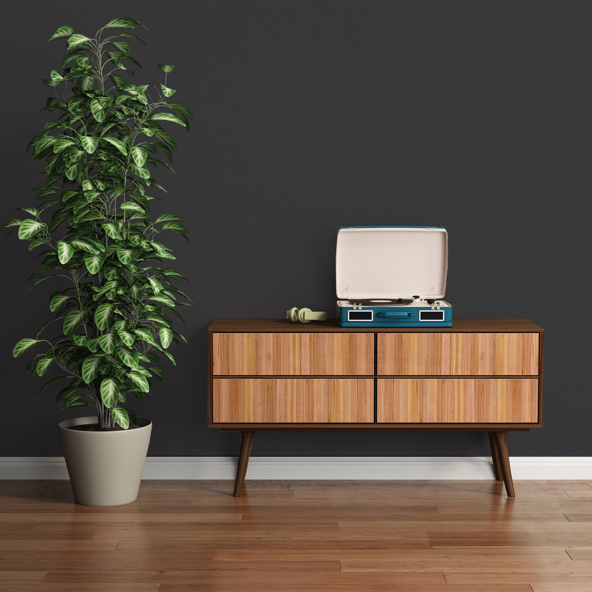 A.S.Creation Vliestapete schwarz B/H/D: ca. 53x1005x8,4 cm