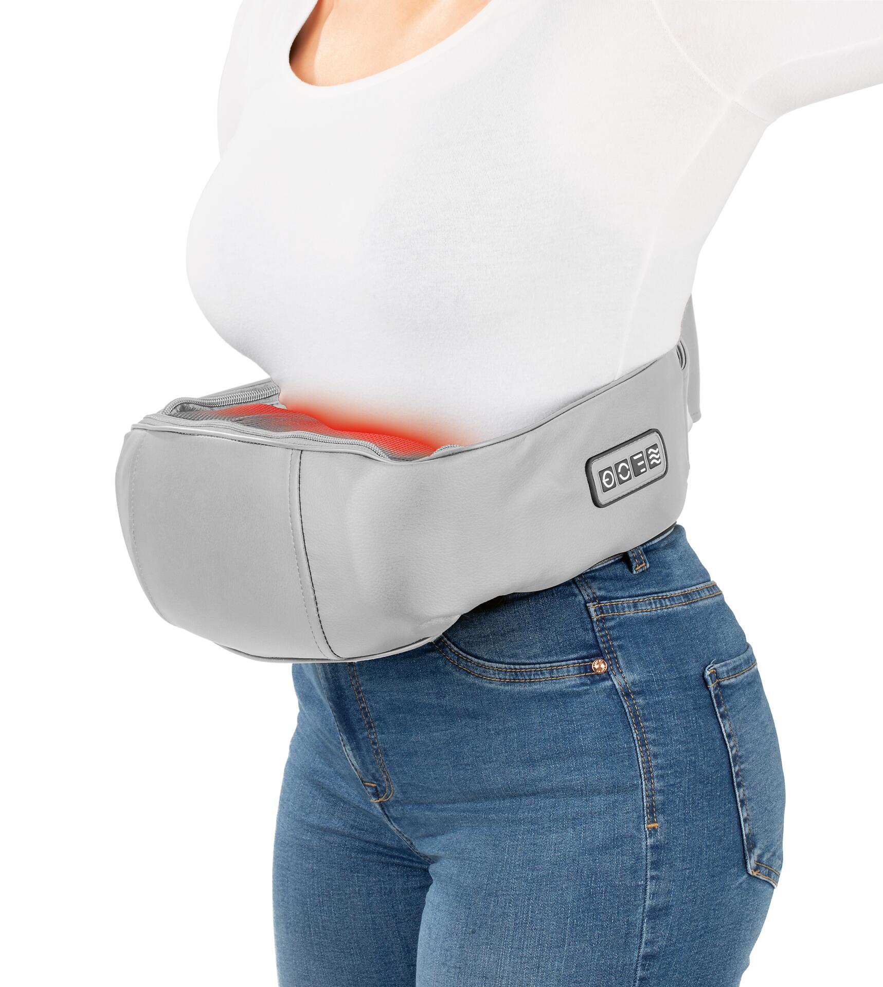 CLEANmaxx Shiatsu-Massagegerät grau lila