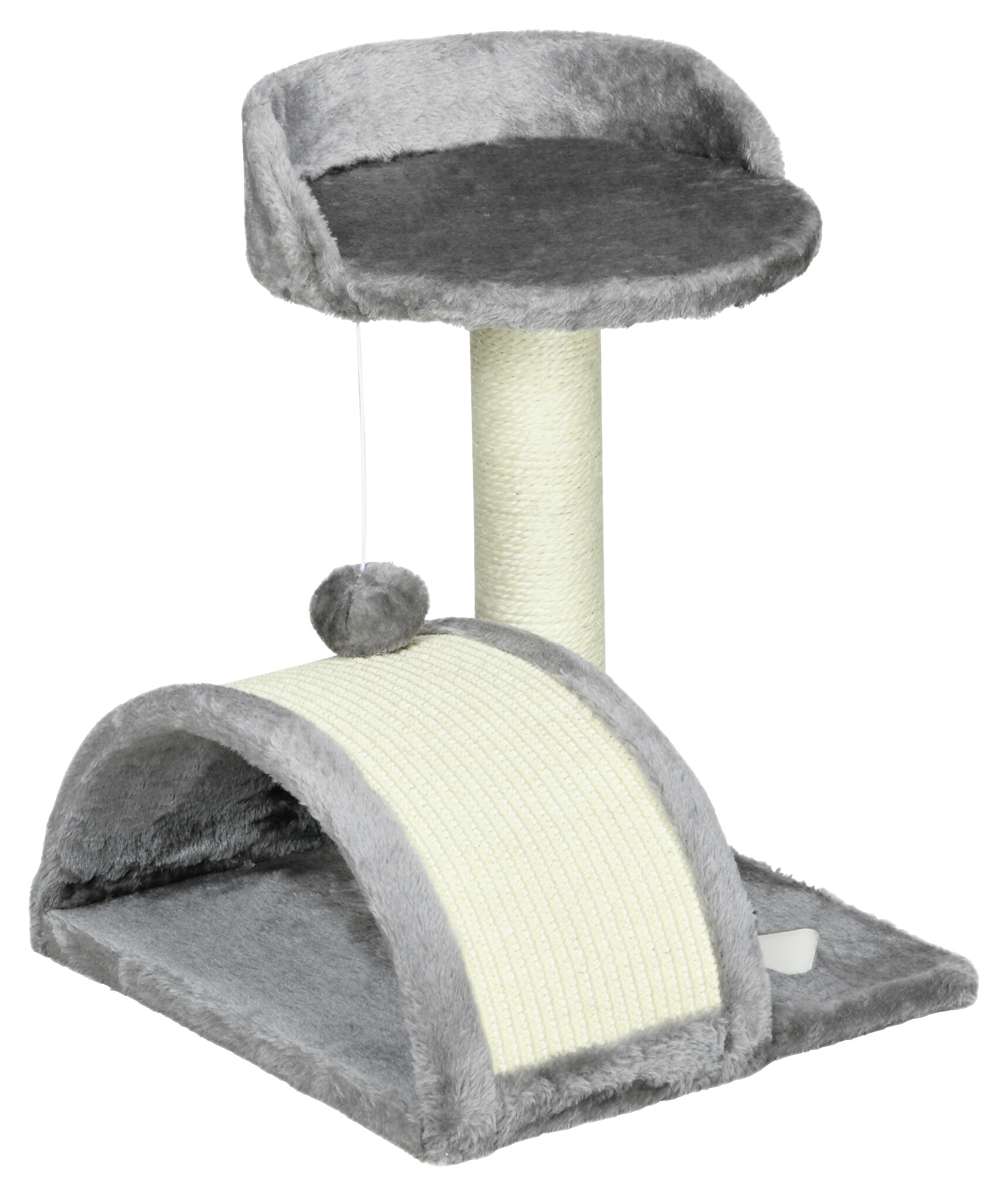 PawHut Kratzbaum grau Spanplatte B/H/L: ca. 37x46x35,5 cm