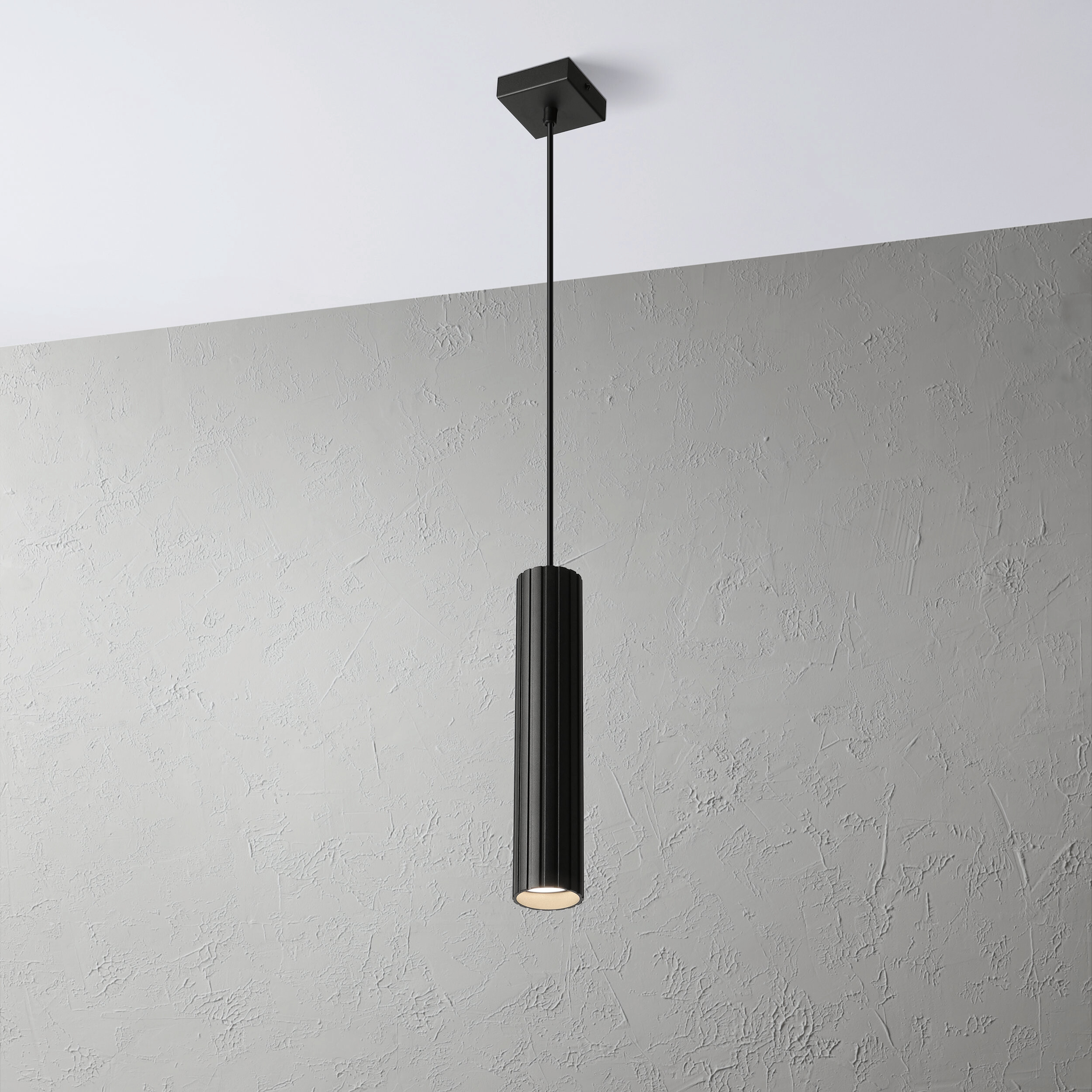 Lamkur Strahler Prisma schwarz Stahl B/H/L: ca. 6,5x118x6,5 cm 1 Brennstellen