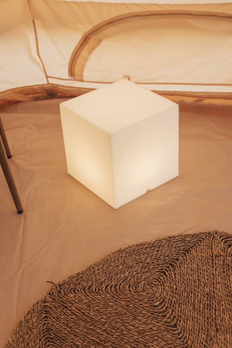 LED-Dekoleuchte weiß B/H/L: ca. 32x32x32 cm