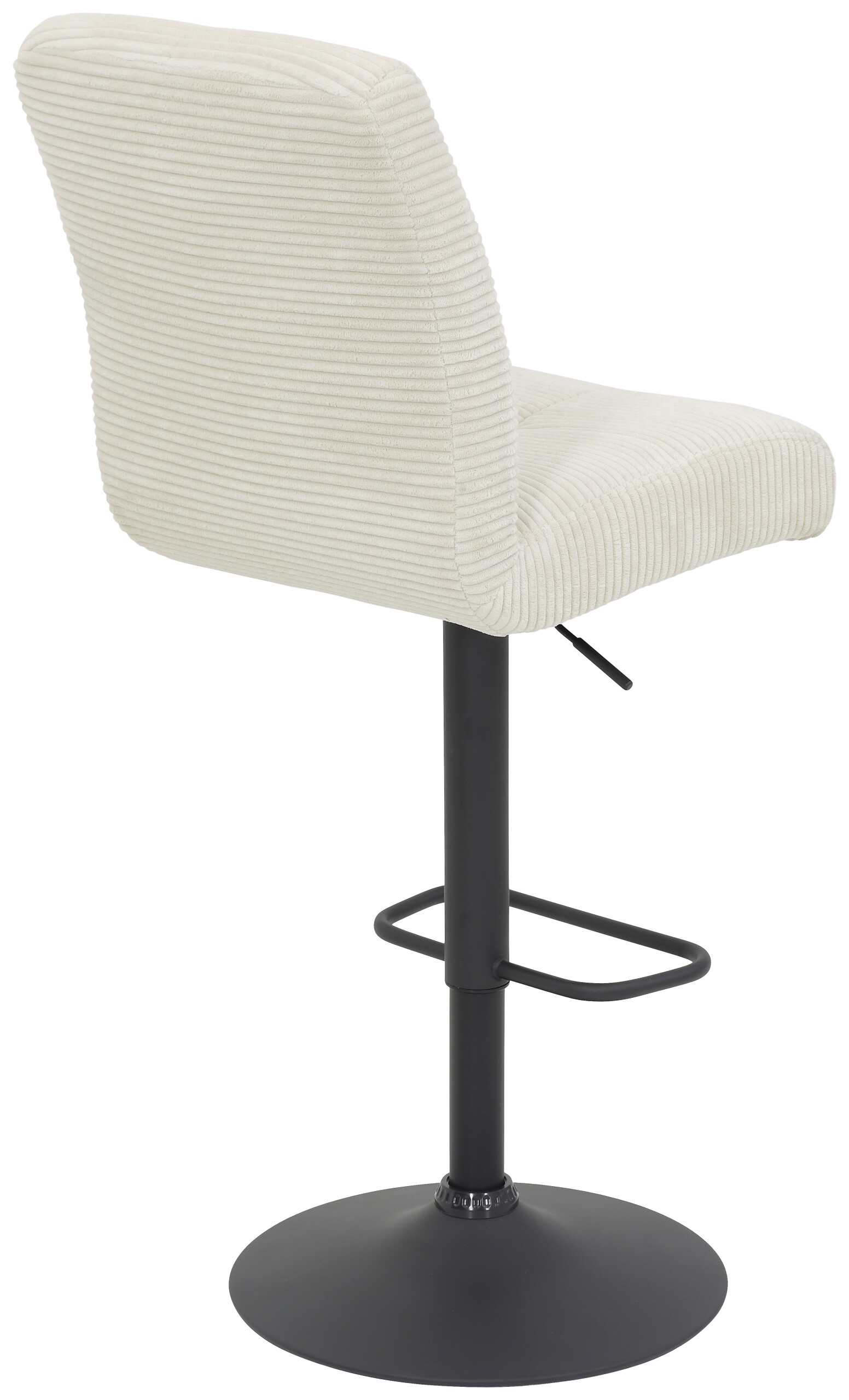 Barhocker Leni I, 2er-Set creme Microfaser B/H/T: ca. 44x124x57 cm