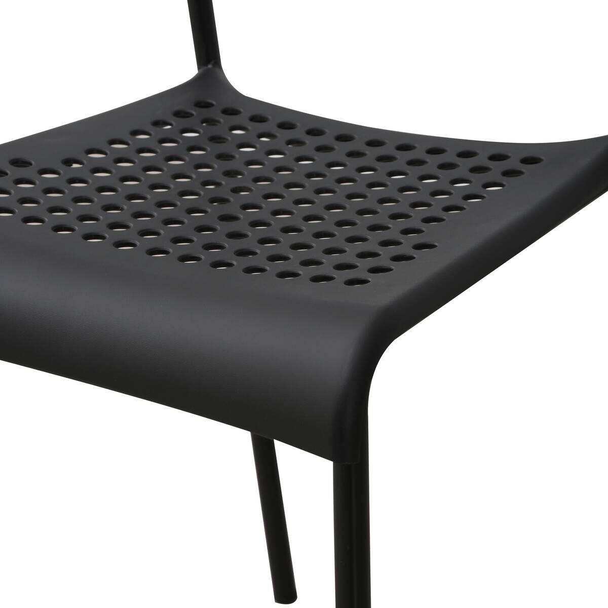 Stuhl Alex schwarz Kunststoff B/H/T: ca. 40x80x32,5 cm