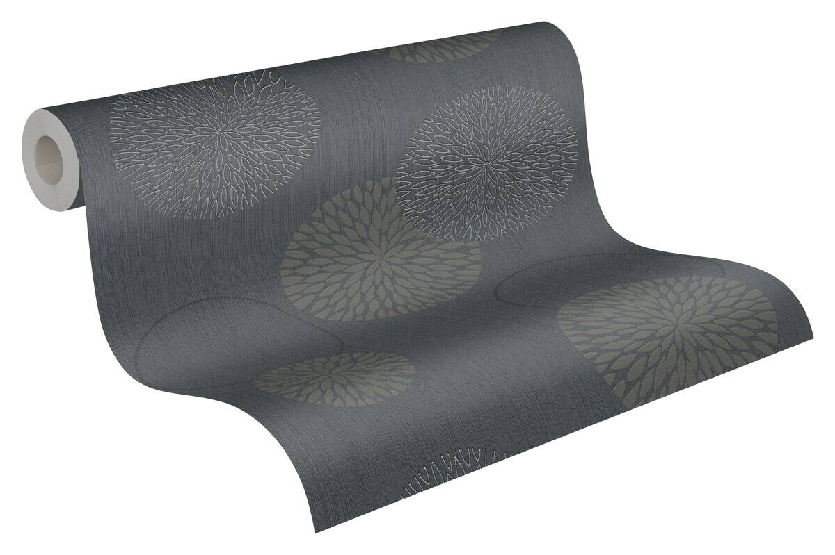 A.S.Creation Vliestapete Black & White Punkte grau B/L: ca. 53x1005 cm