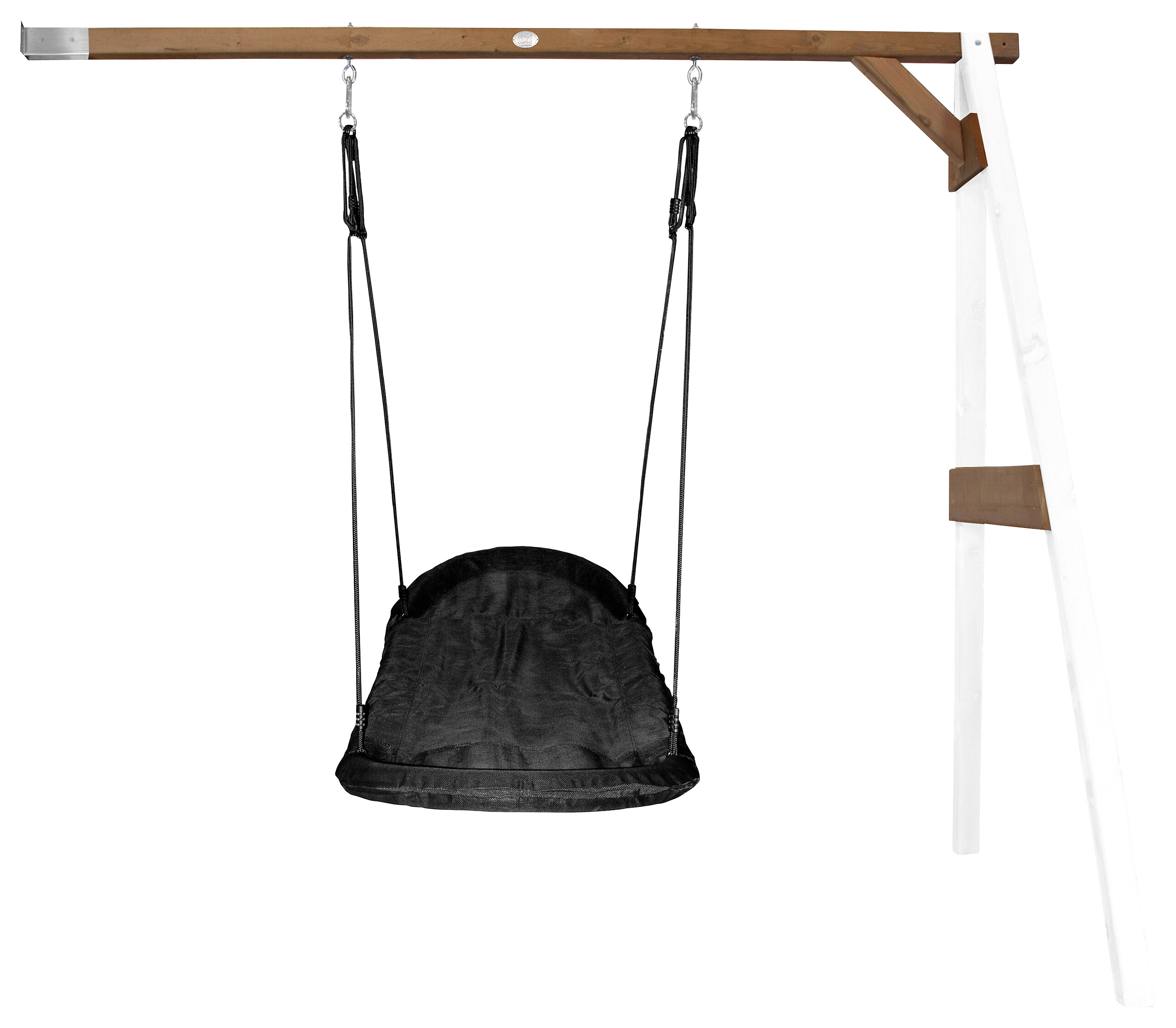 AXI Nest-Anbauschaukel Roxy weiß B/H/L: ca. 244x207x160 cm