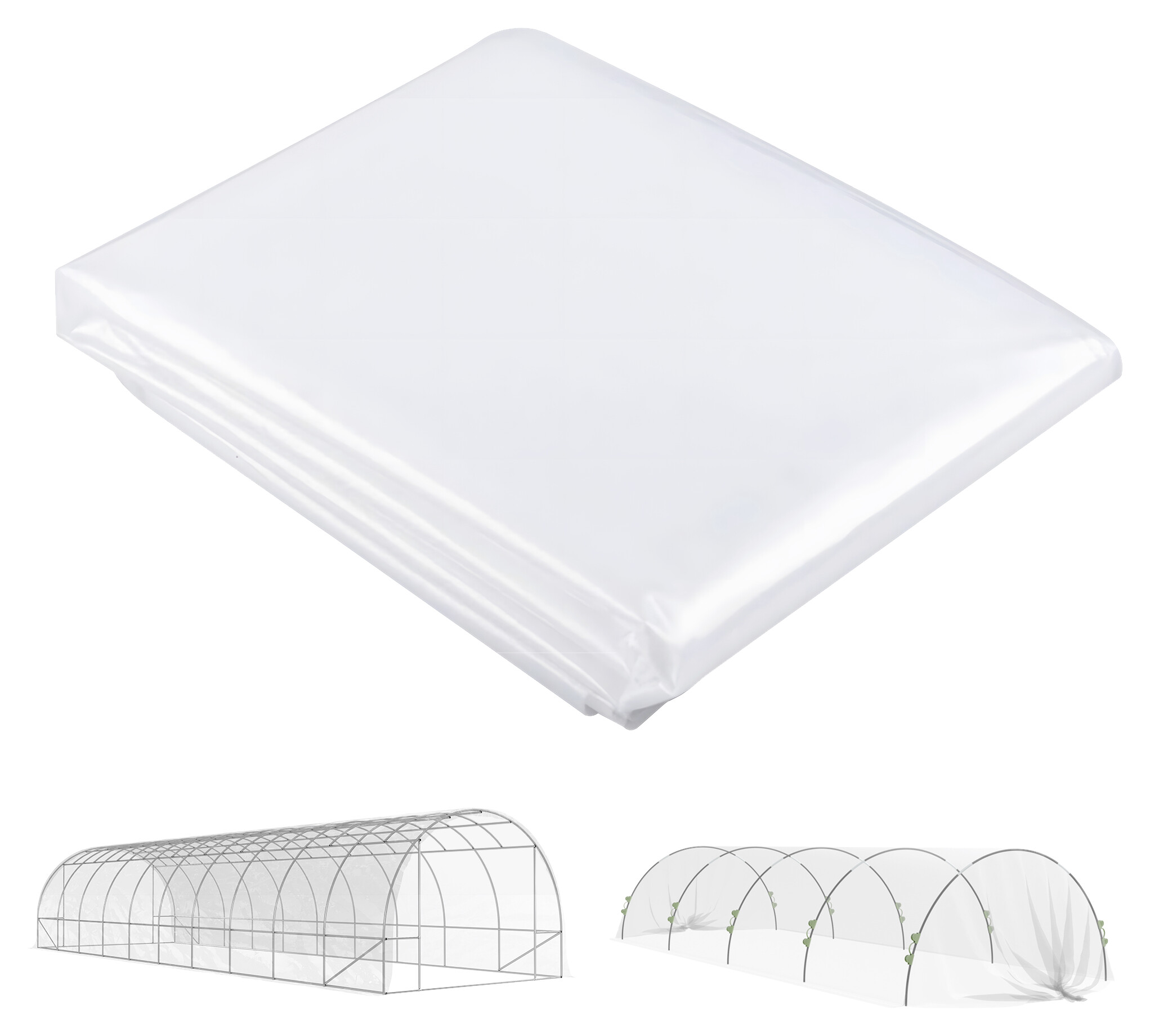 Outsunny Gewächshausfolie B/H/L: ca. 600x1x1000 cm