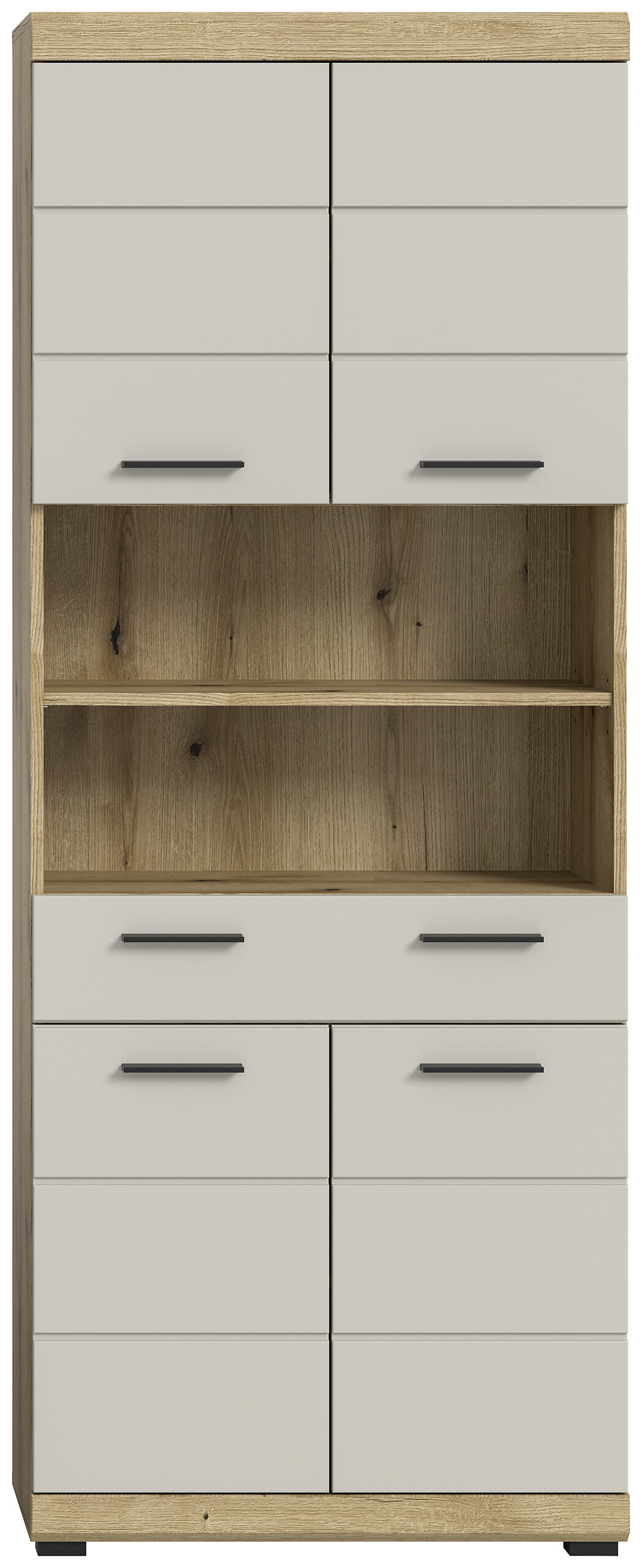 Badhochschrank Scout Evoke Oak Nachbildung Kaschmirgrau Nachbildung B/H/T: ca. 74x191x31 cm