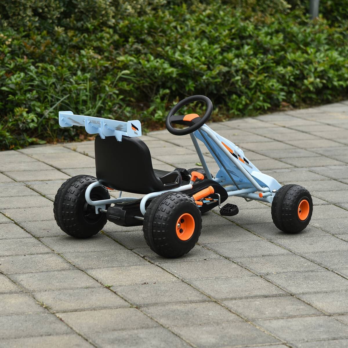 HOMCOM Kinder-Go-Kart hellblau B/H/L: ca. 66x59x97 cm