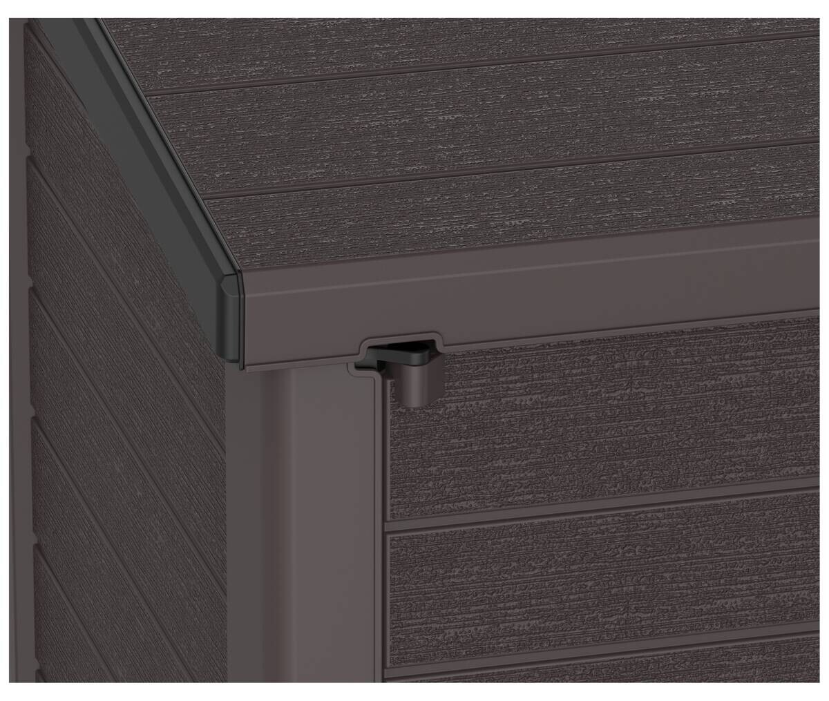 VCM Mülltonnenbox 2er StoreAway braun Kunststoff B/H/L: ca. 145x125x83 cm