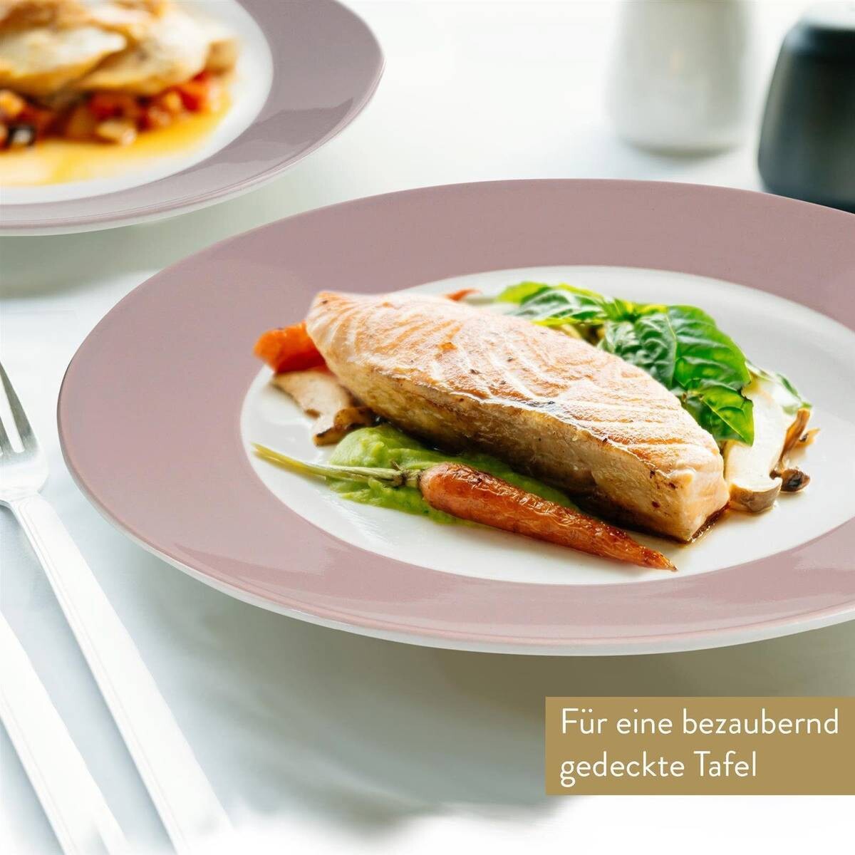 Mövenpick Kombiservice Montreux rosa Porzellan 16 tlg.