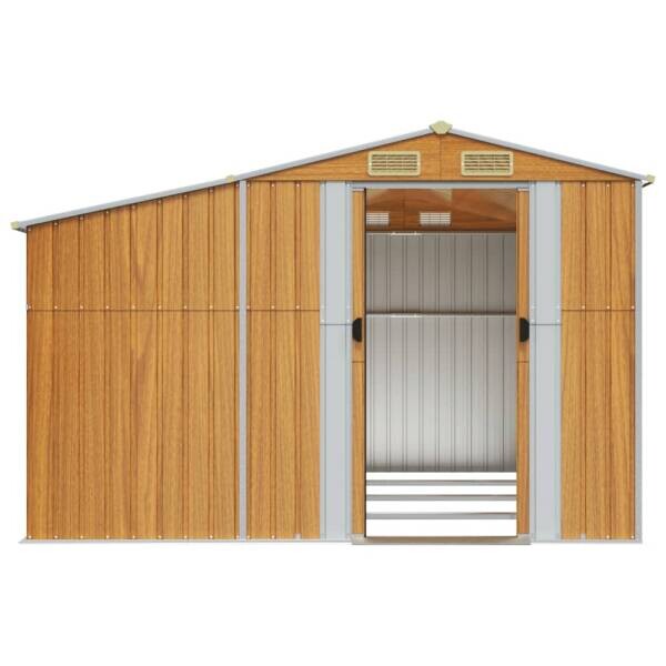 vidaXL Gartenhaus braun B/H/T: ca. 277x179x365,5 cm