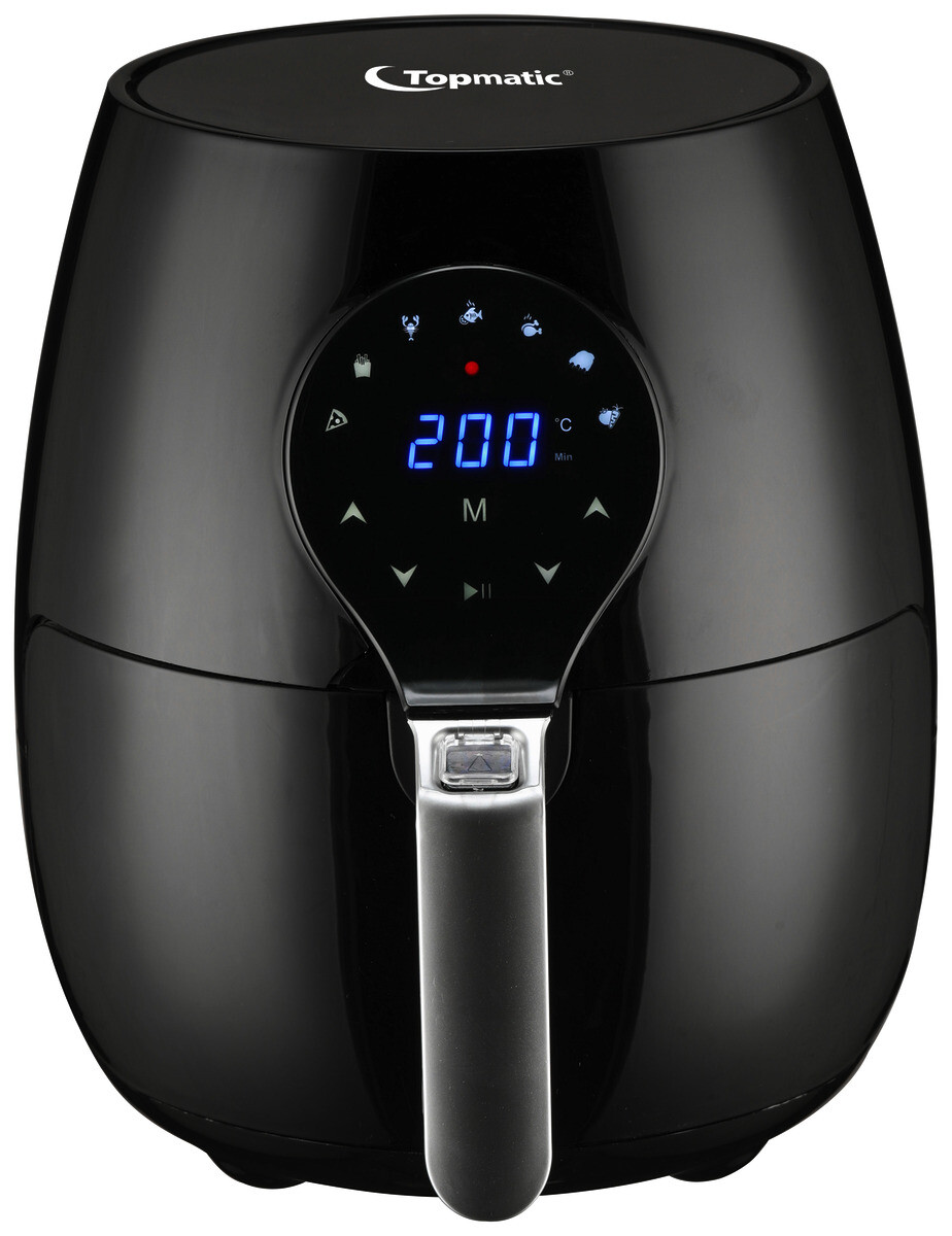 Topmatic Heißluftfritteuse AF-1450D schwarz Kunststoff B/H/T: ca. 31x35x31 cm ca. 3,5 l