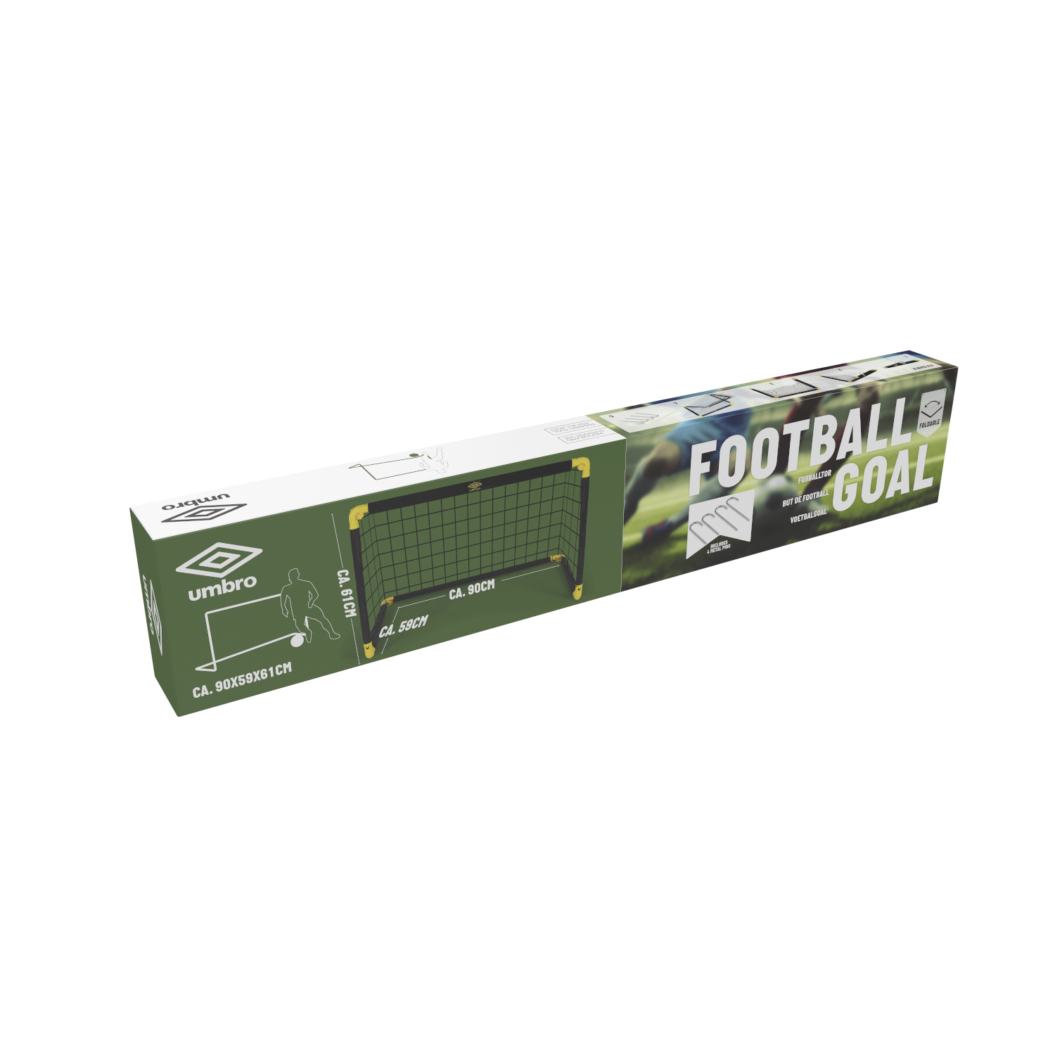 umbro Fußballtor schwarz B/H/L: ca. 60,5x61x90 cm