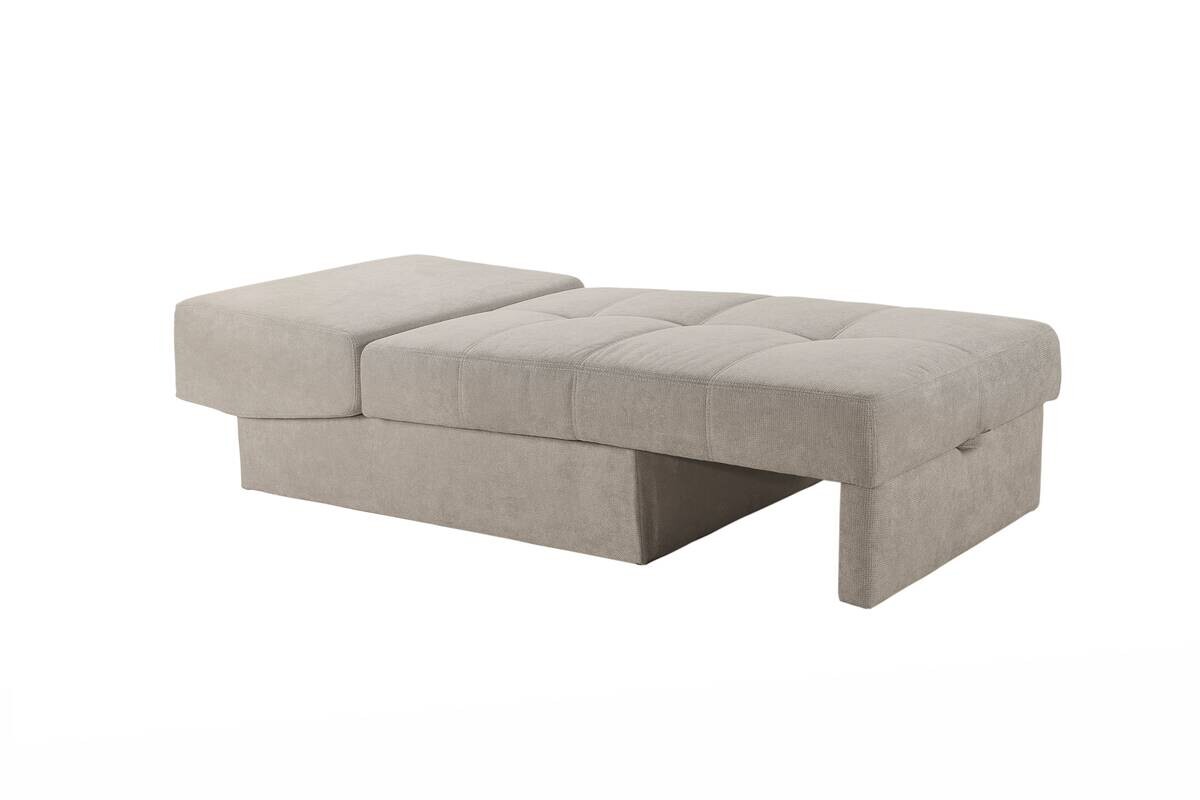 Recamiere beige Microfaser B/H/T: ca. 93x205x78 cm