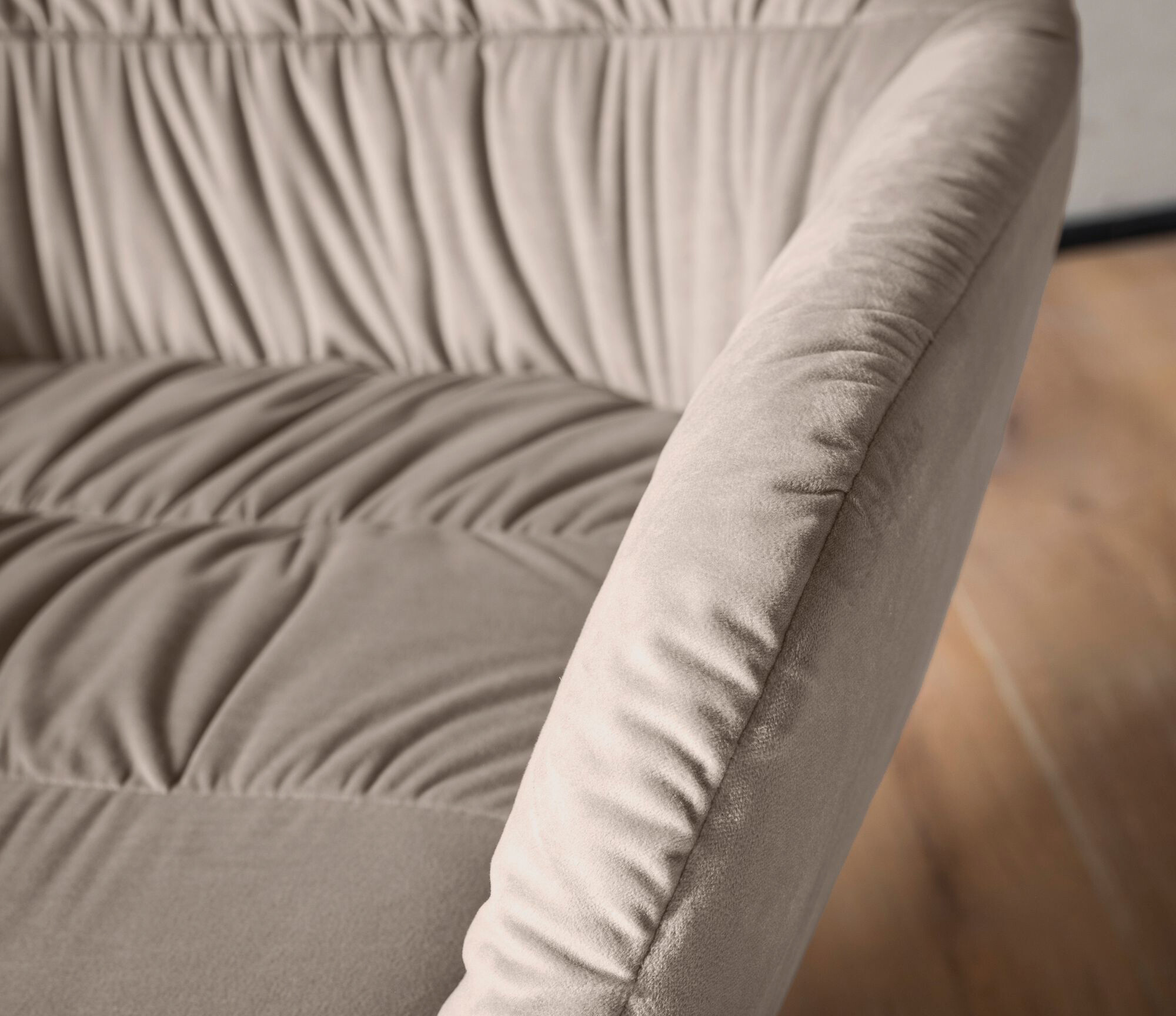 Wohnling Sessel beige Polyester