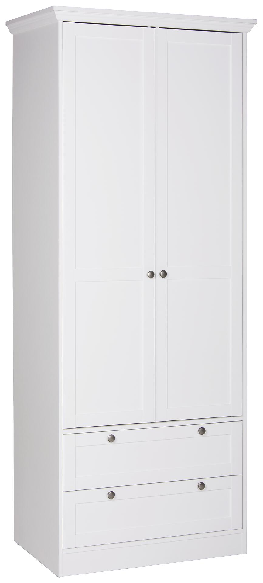 Kleiderschrank Landwood weiß B/H/T: ca. 80x200x51 cm