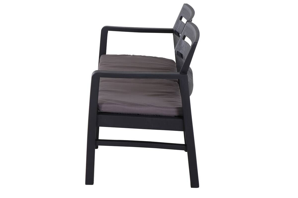 ProGarden Gartensitzgruppe Java anthrazit Kunststoff B/H/L: ca. 54x82x61 cm