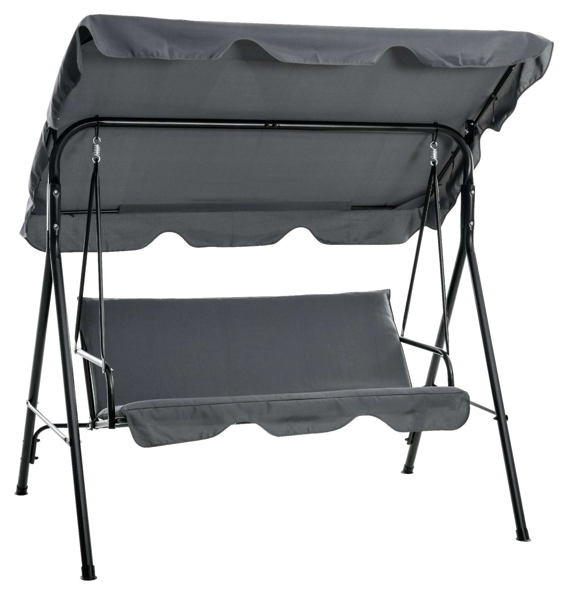 Outsunny Hollywoodschaukel grau Polyester B/H/L: ca. 110x153x172 cm