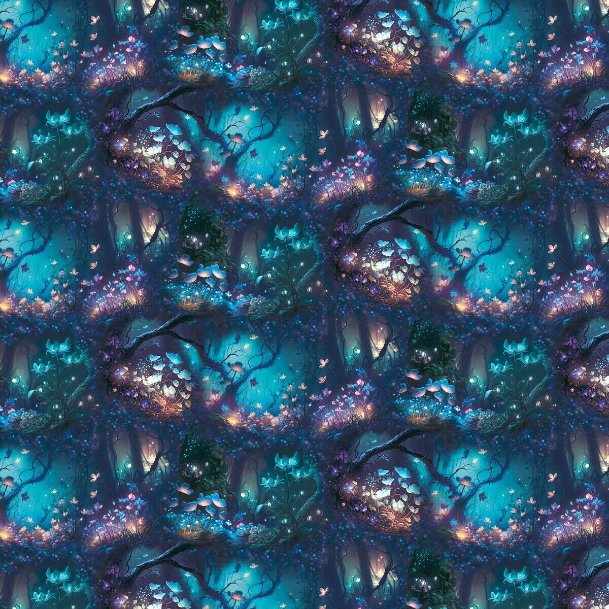 UGEPA Papiertapete blau bunt B/L: ca. 53x1005 cm