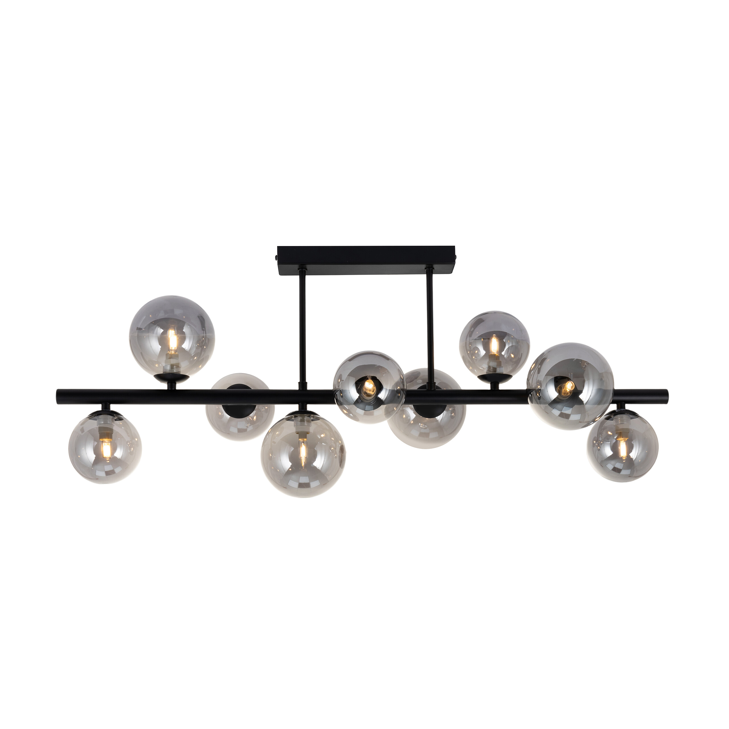 POCOline Deckenleuchte Leonardo schwarz Metall B/H/L: ca. 28,5x35x86 cm G9 9 Brennstellen POCOline Deckenleuchte Leonardo schwarz Metall B/H/L: ca. 28,5x35x86 cm G9 9 Brennstellen