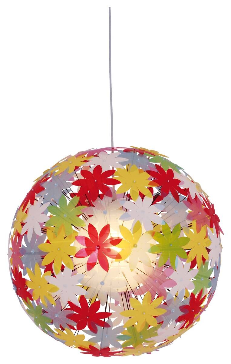 Näve Leuchten Pendelleuchte 7024861 multicolor Kunststoff Metall B/H/T: ca. 70x130x70 cm E27 1 Brennstellen