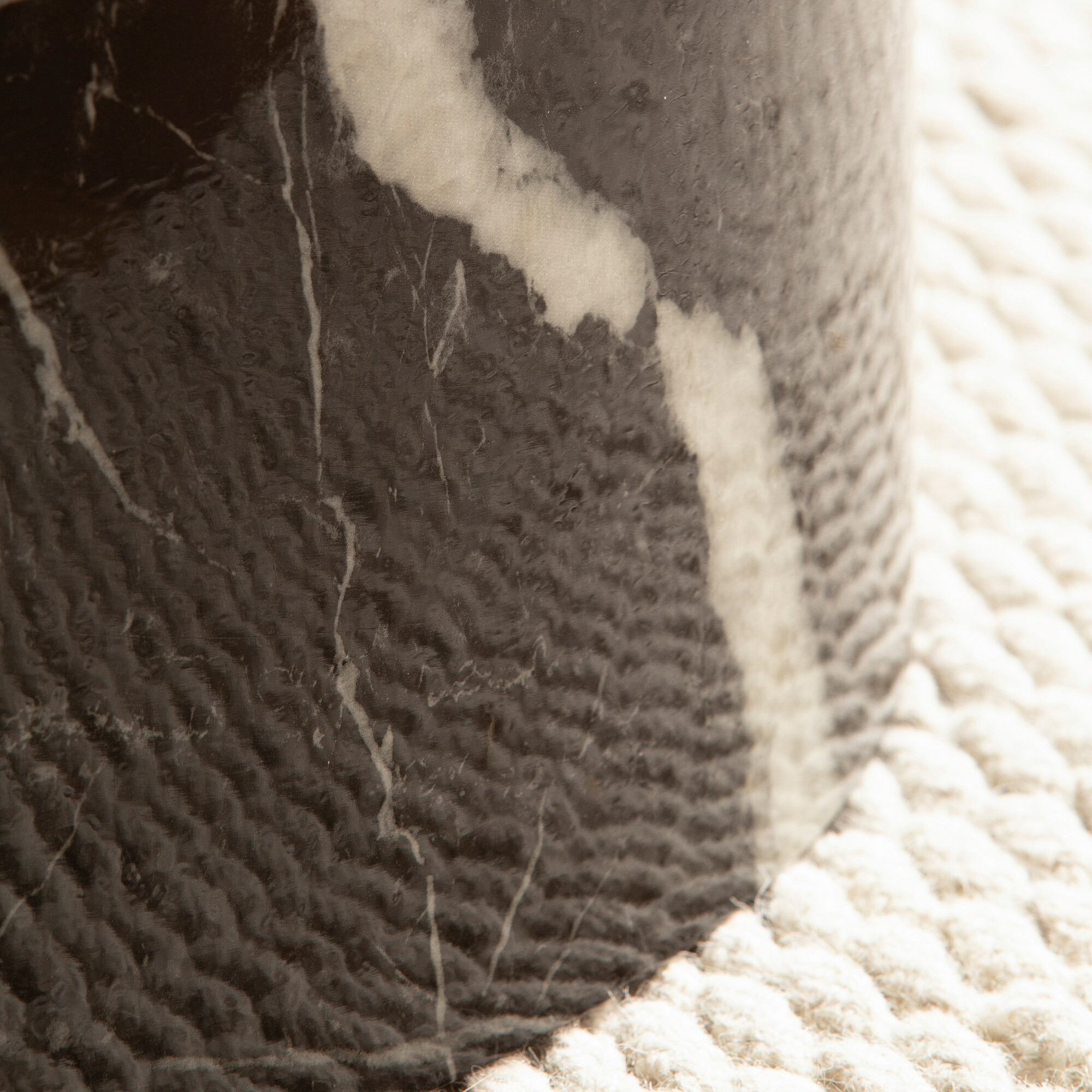 Wohnling Couchtisch schwarz Marmor B/H/T: ca. 60x30x60 cm