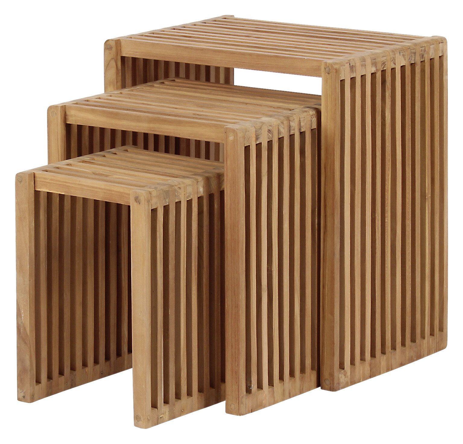 deVries Beistelltisch Woodie hellbraun Teakholz B/H/T: ca. 45x50x30 cm deVries Beistelltisch Woodie hellbraun Teakholz B/H/T: ca. 45x50x30 cm