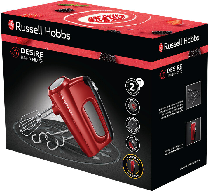 Russell Hobbs Handmixer 24670-56 rot schwarz Kunststoff B/H/L: ca. 8,5x15,9x19,6 cm Russell Hobbs Handmixer 24670-56 rot schwarz Kunststoff B/H/L: ca. 8,5x15,9x19,6 cm