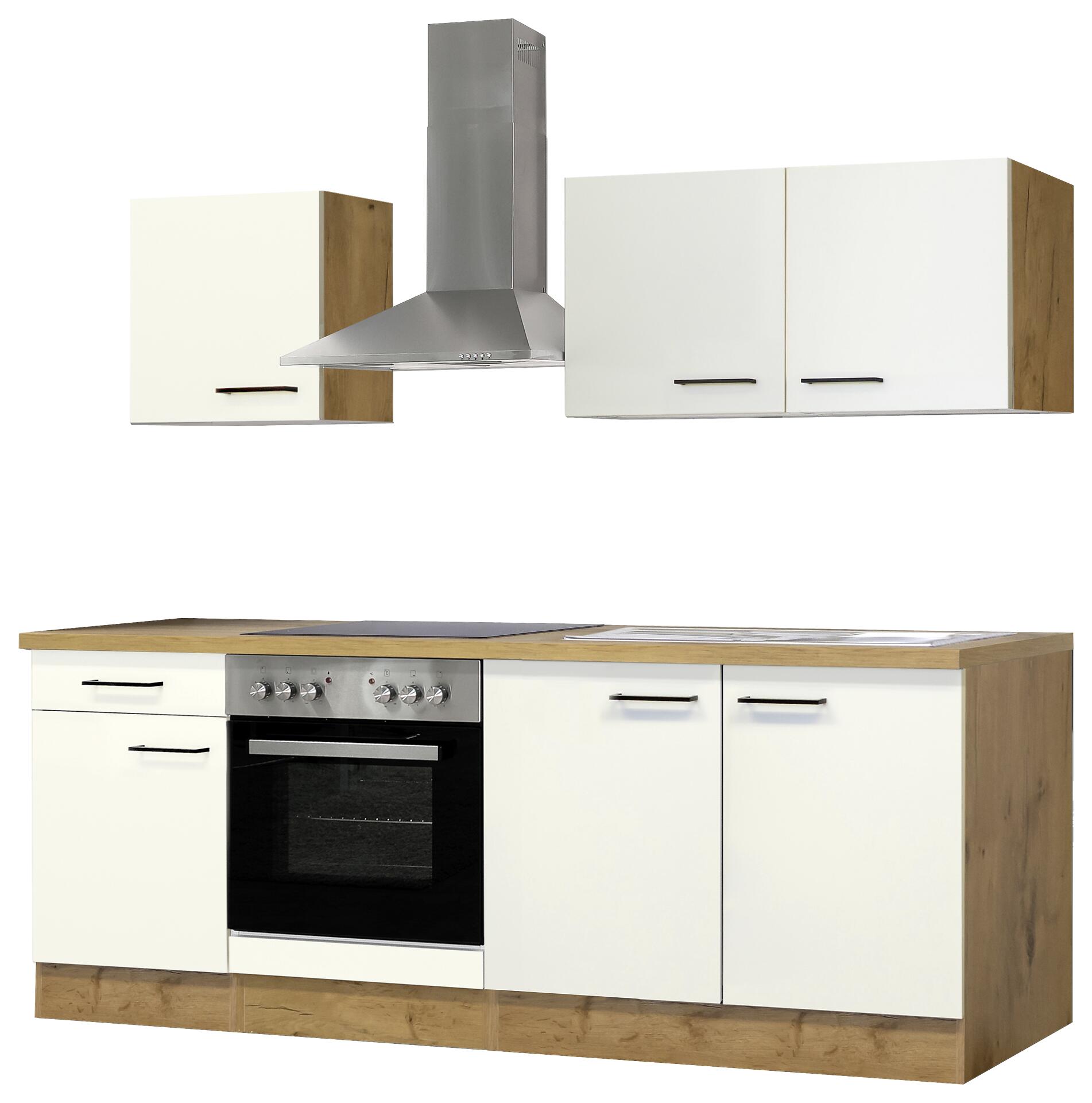 Küchenblock Avila Magnolie matt B/H/T: ca. 210x200x60 cm