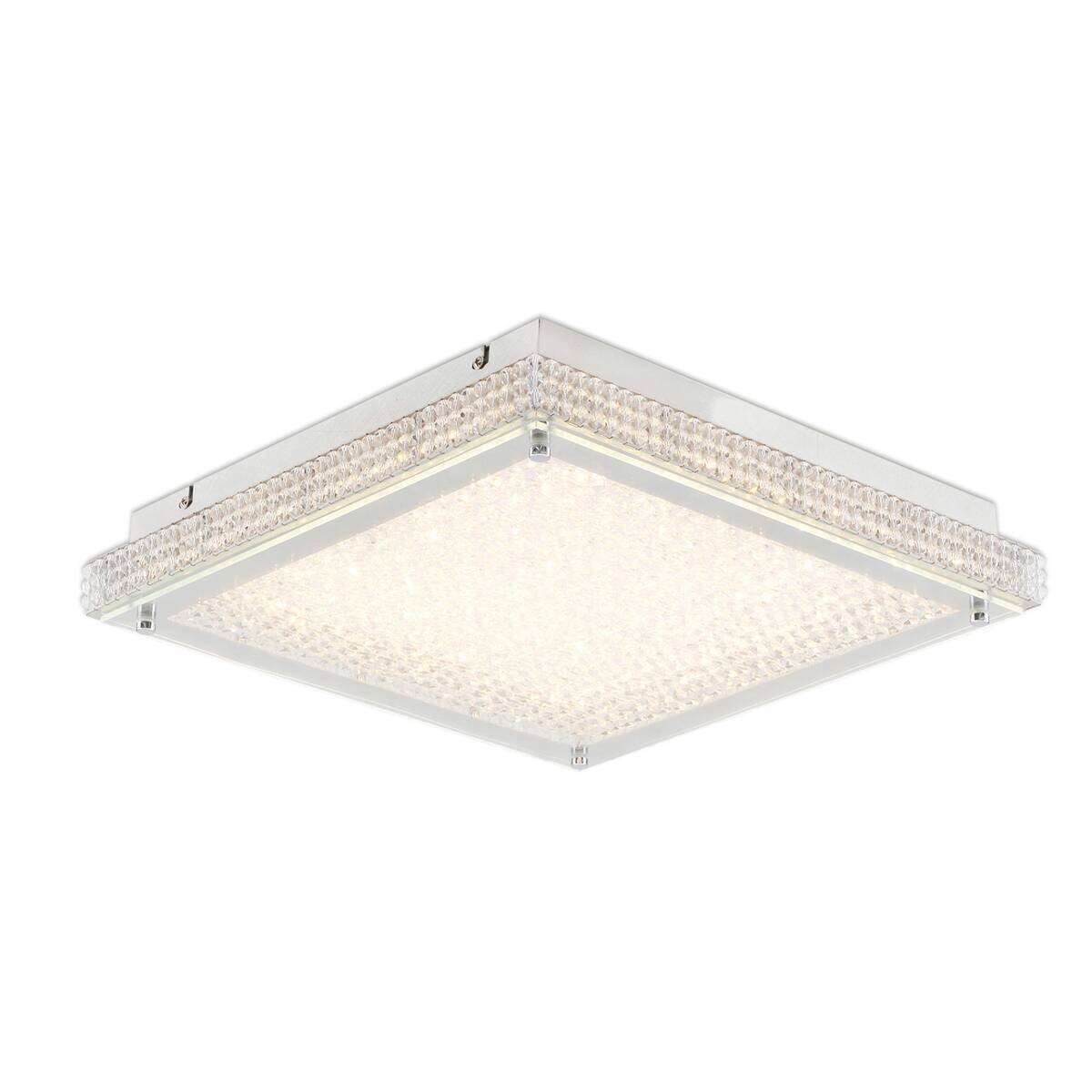 Näve Leuchten Deckenleuchte 1200931 transparent Metall Kunststoff B/H/T: ca. 39x7,2x39 cm null 1 Brennstellen