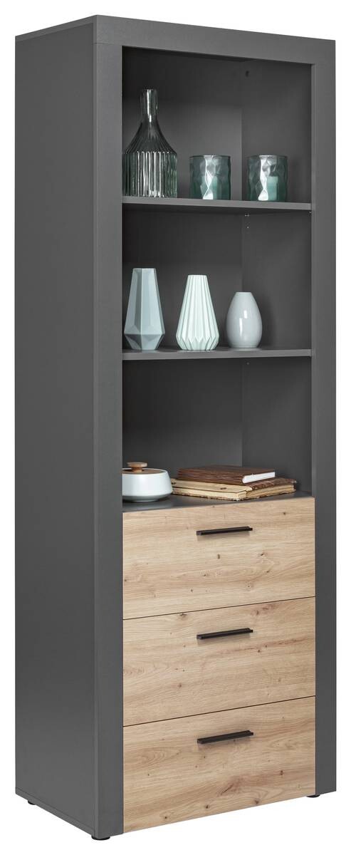 Regal Cobeto Eiche Artisan Nachbildung B/H/T: ca. 68,6x190x41,6 cm