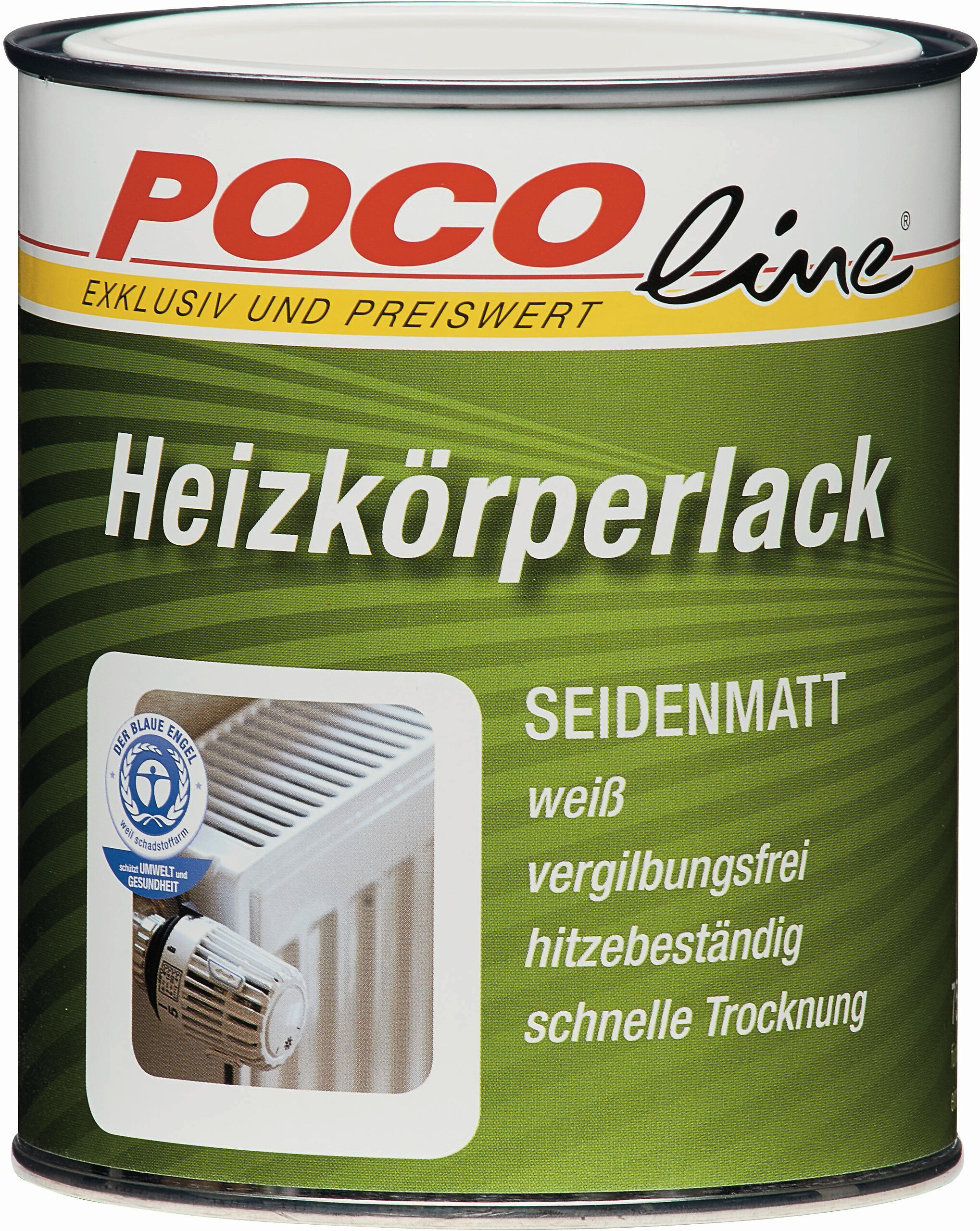 POCOline Acryl Heizkörperlack weiß seidenmatt ca. 0,25 l
