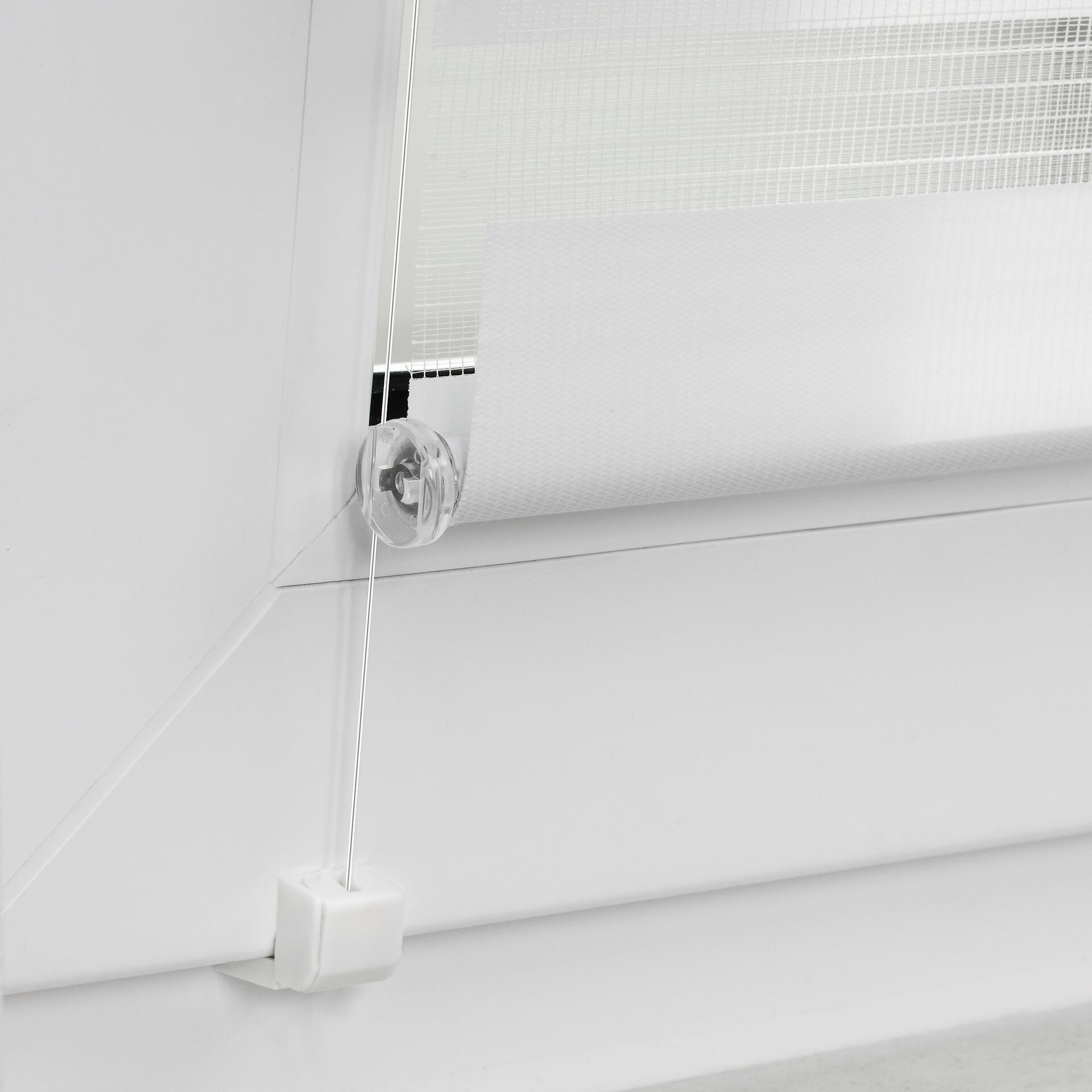 LICHTBLICK Verspannung für Doppelrollo weiß 2 Packstücke
