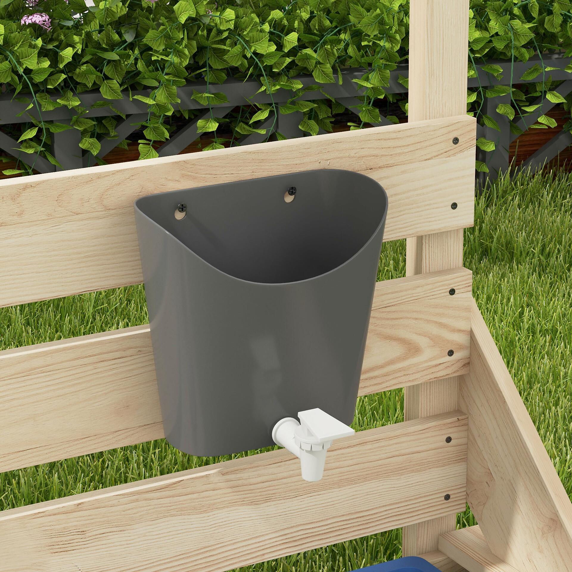 Outsunny Sandkasten natur B/H/L: ca. 103x180x144,5 cm