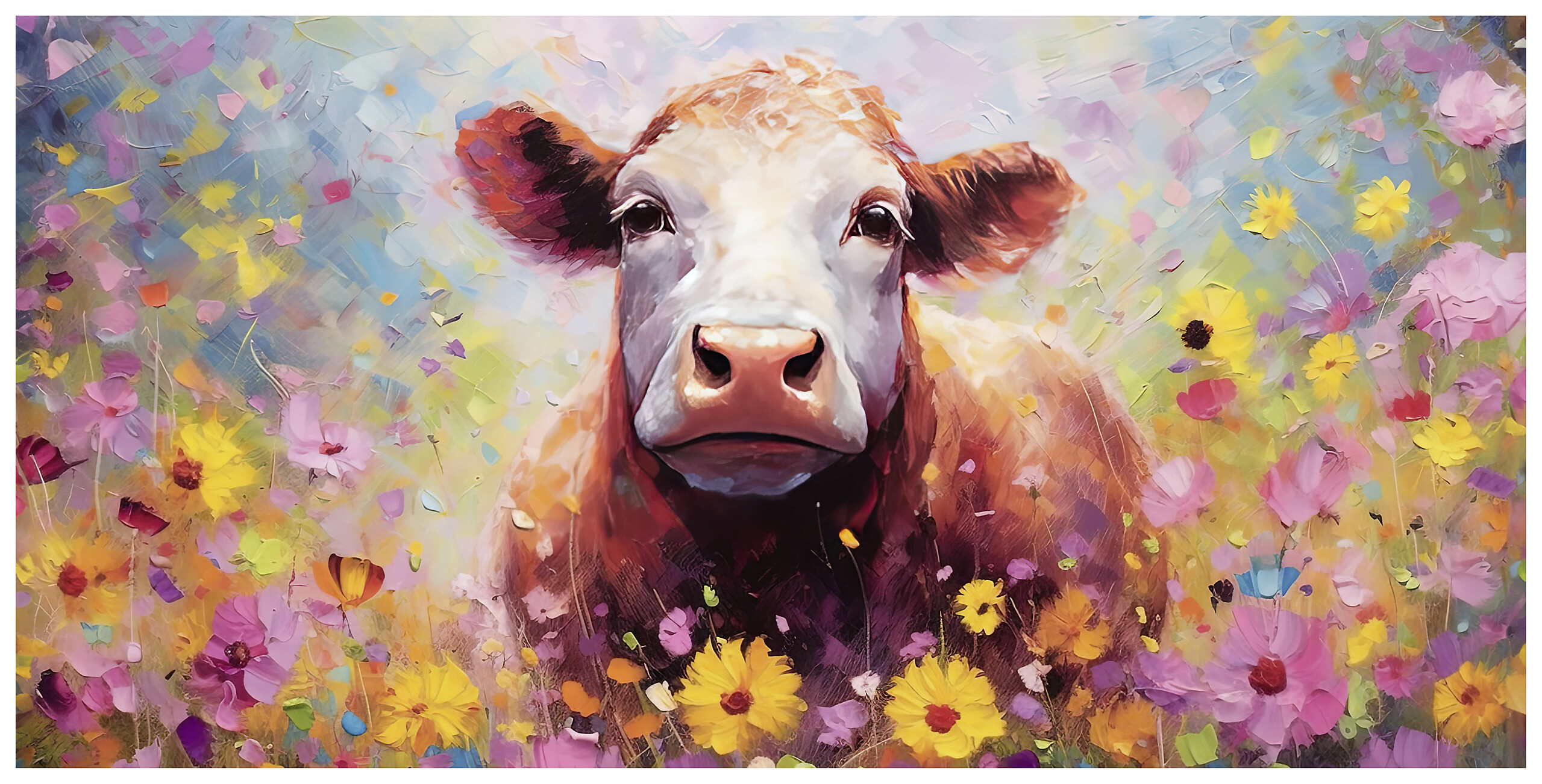 Keilrahmenbild Tiere B/H: ca. 40x20 cm