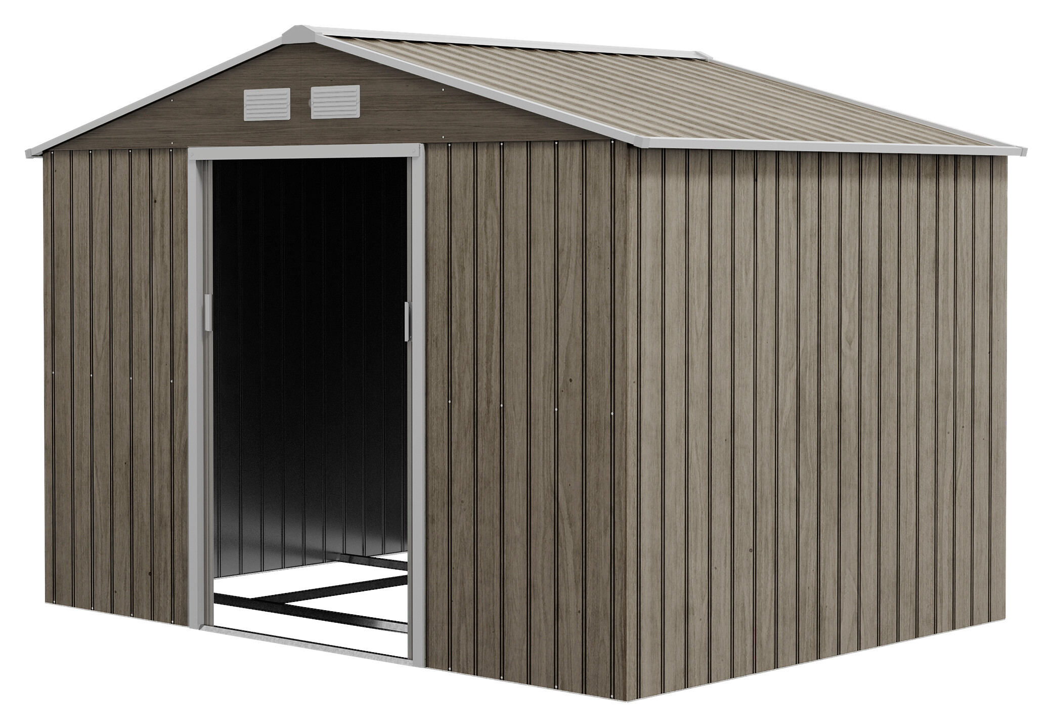 Outsunny Gerätehaus braun B/H/L: ca. 195x192x277 cm