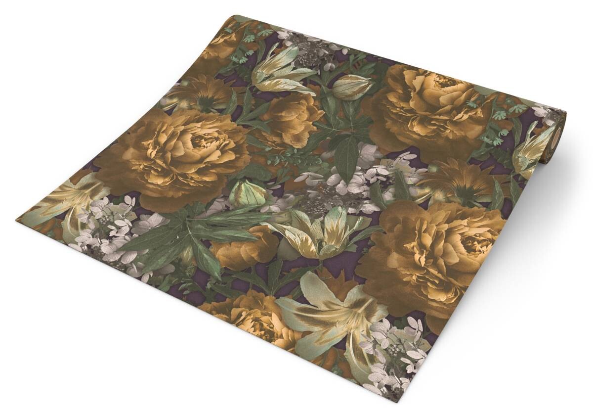 Vliestapete Floral bunt B/L: ca. 53x1005 cm