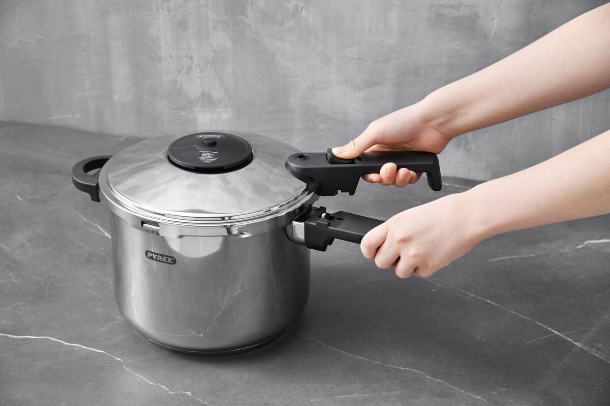 PYREX Schnellkochtopf Grace silber Edelstahl