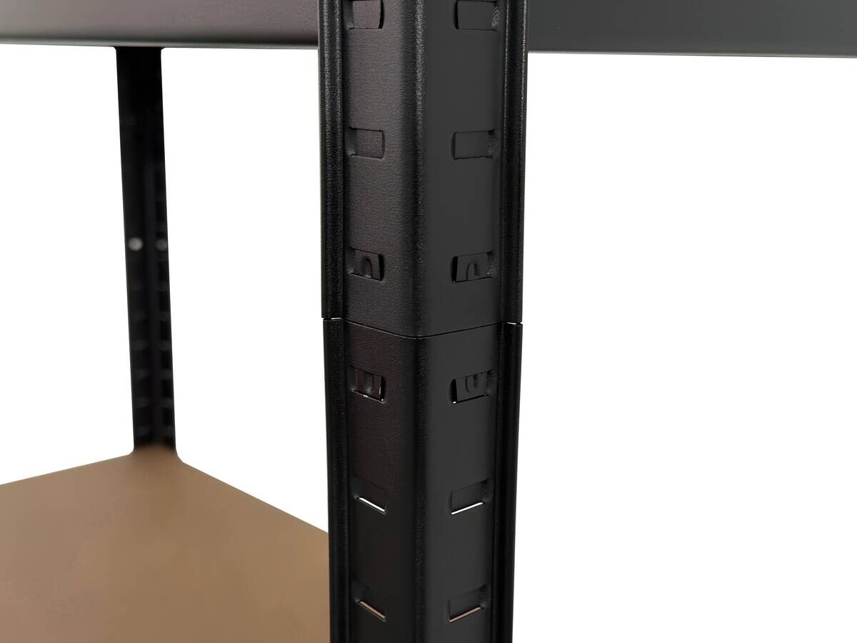 Schwerlaststeckregal schwarz B/H/T: ca. 90x180x40 cm