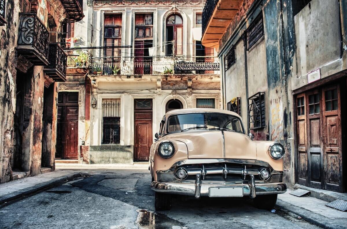 Keilrahmenbild Auto B/H: ca. 118x78 cm