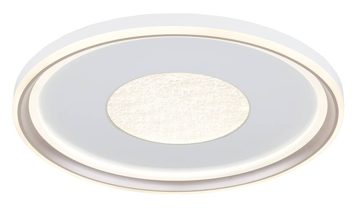 GLOBO Deckenleuchte Opal champagner weiß Metall Kunststoff Acryl H/D: ca. 6,5x59 cm 1 Brennstellen