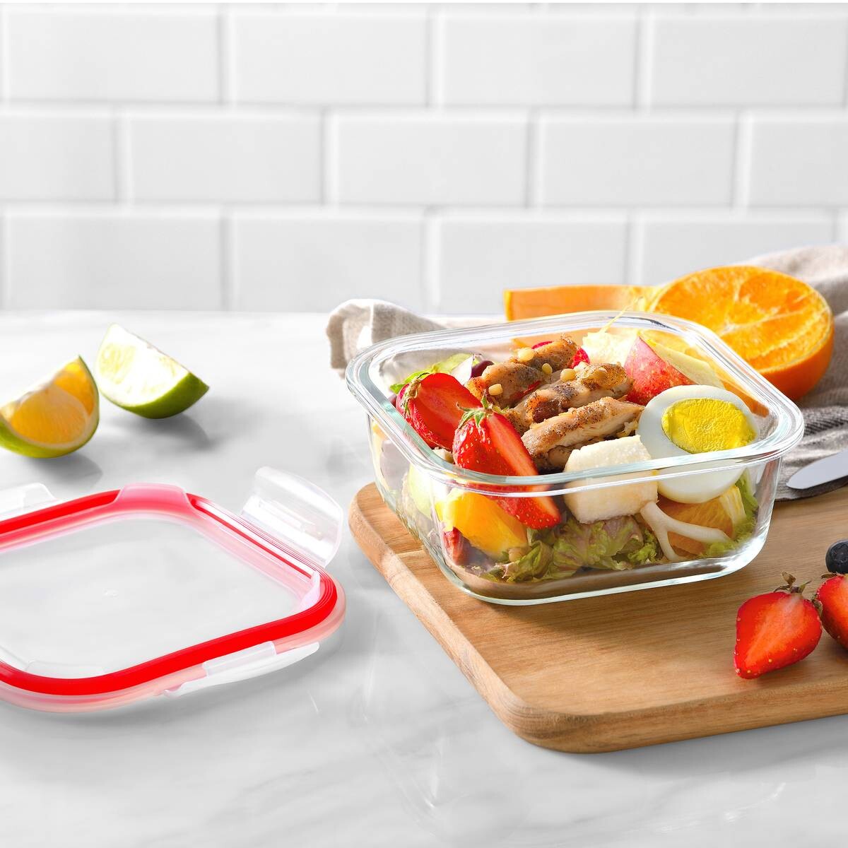 BERGNER Vorratsdosenset Go lovers rot