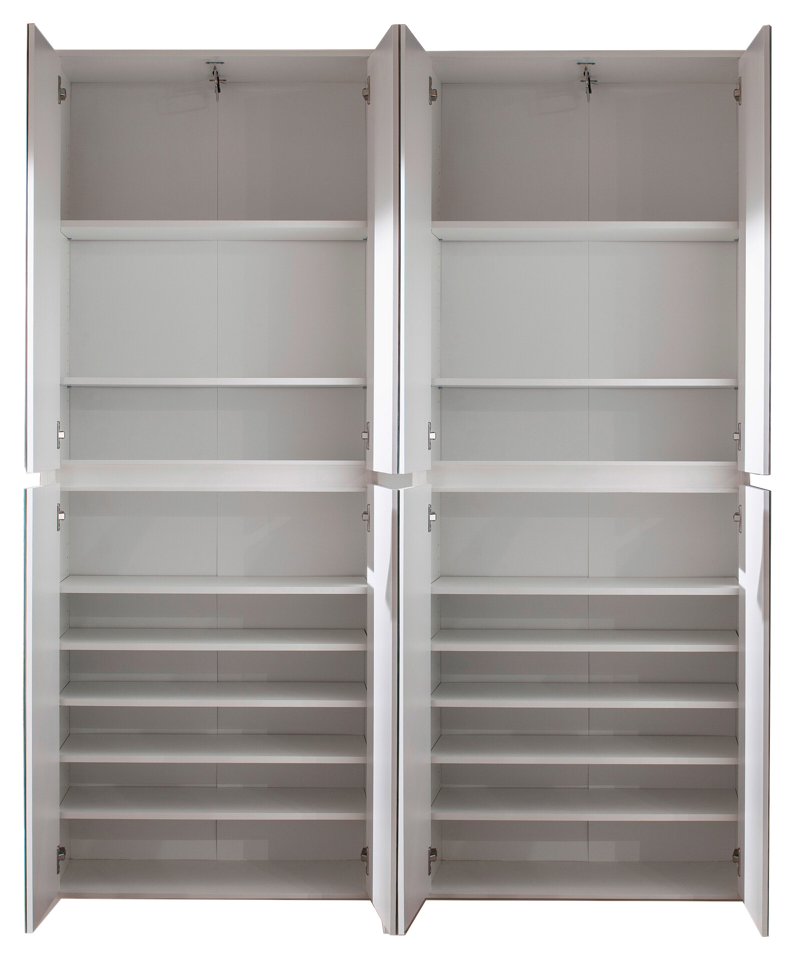 Garderobenschrank Mirror weiß B/H/T: ca. 148x191x34 cm