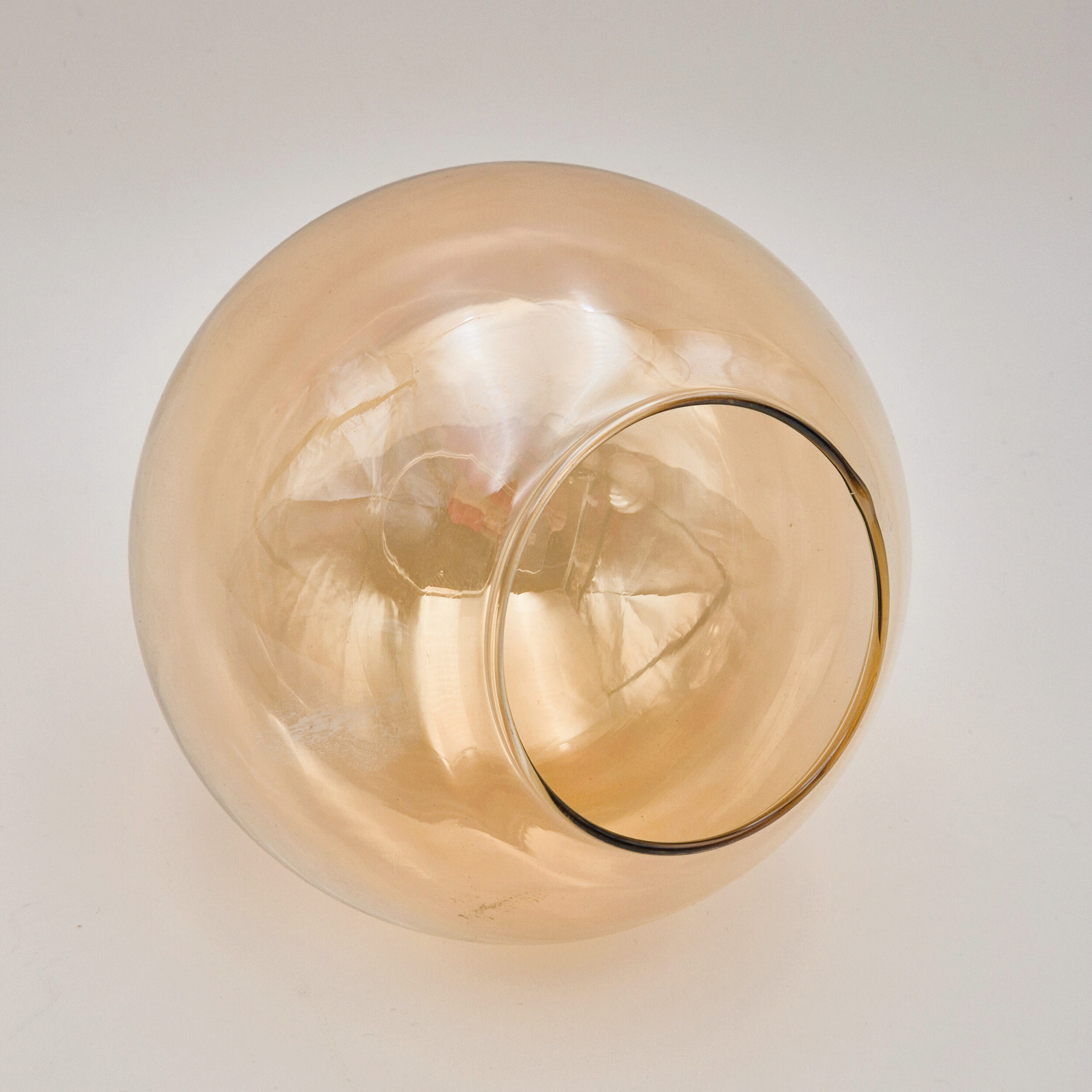 Lamkur Aufbauleuchte Malena gold schwarz Stahl Glas B/H/L: ca. 64x20x64 cm E14 6 Brennstellen