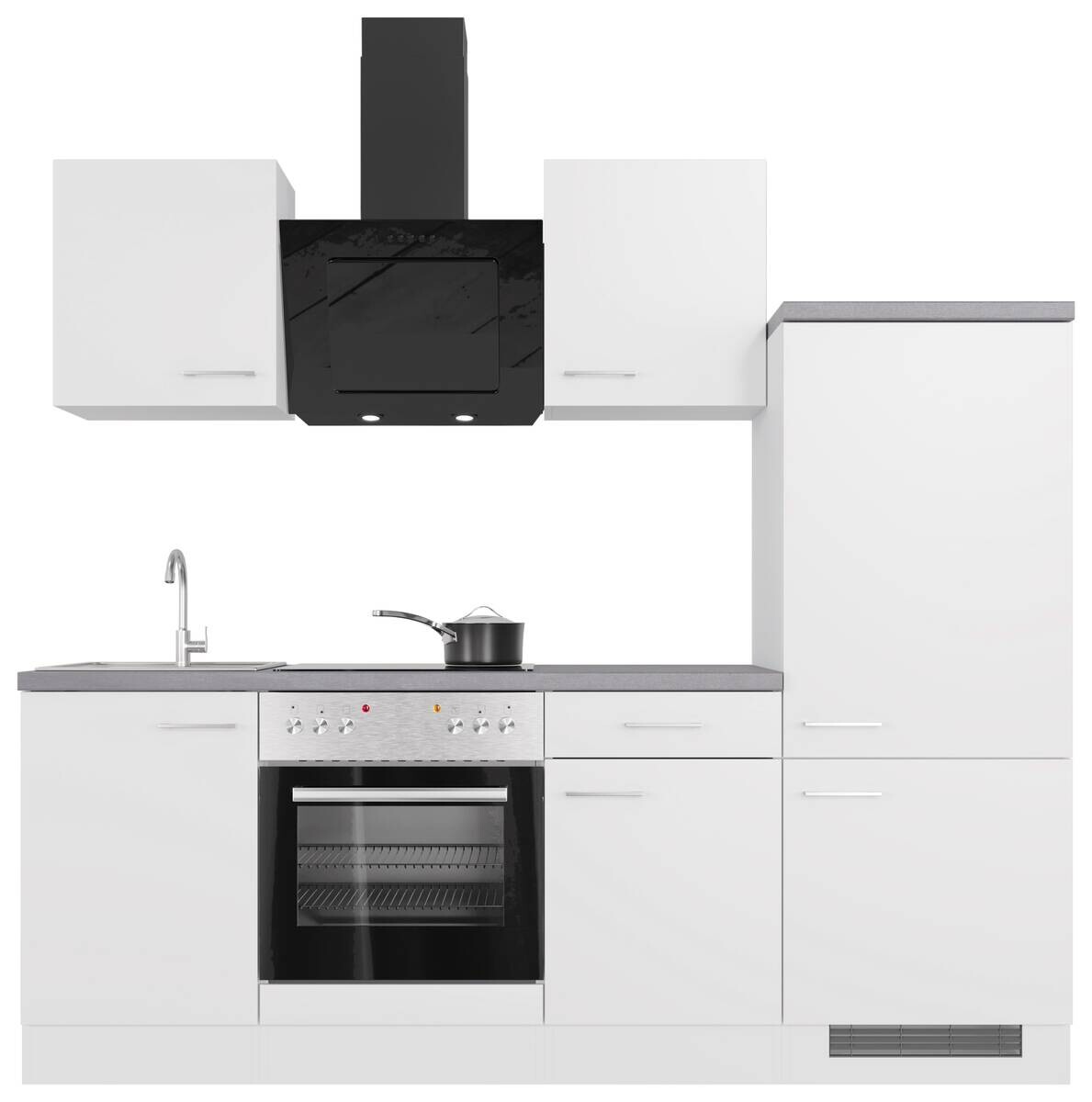 Küchenblock Vita weiß matt B/H/T: ca. 220x200x60 cm