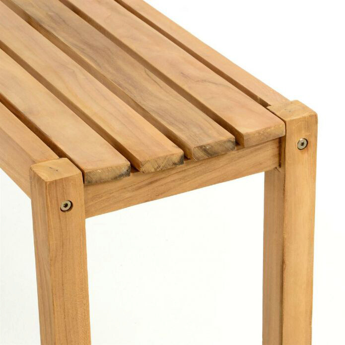 VCM Gartensitzgruppe braun Teakholz B/H/L: ca. 69x75x135 cm